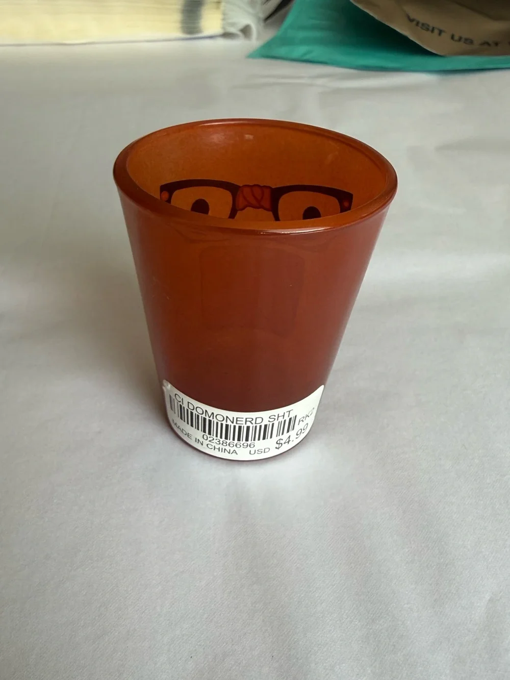 Domo Kun Shot Glass Nerd Glasses New Vtg